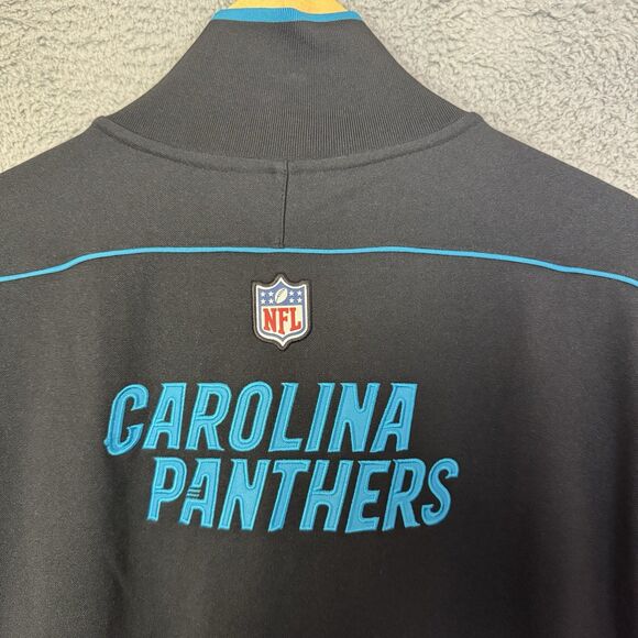 Carolina Panthers Jacket Mens XXL Black Nike Full Zip NFL Football Casual - Picture 8 of 9